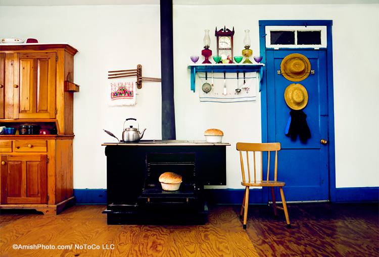 “Ada’s Kitchen” by photographer of the Amish Bill Coleman. Used with permission.