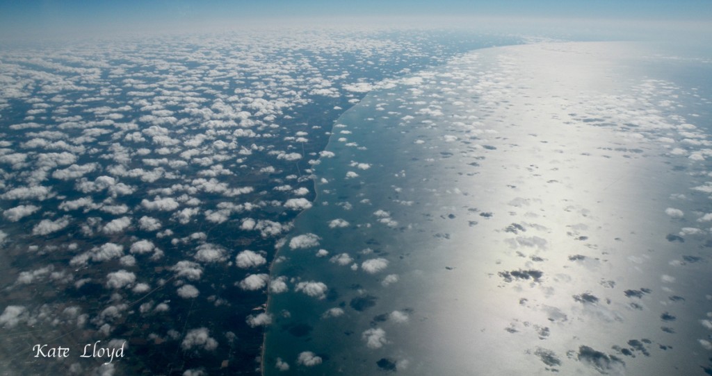 Mini clouds over Lake Michigan
