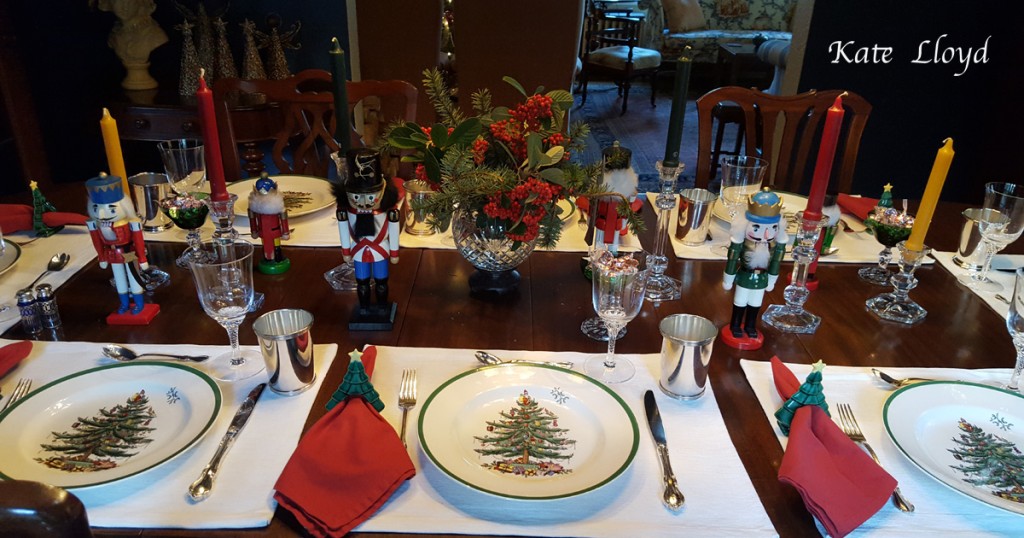 My friend's holiday table is stunning.