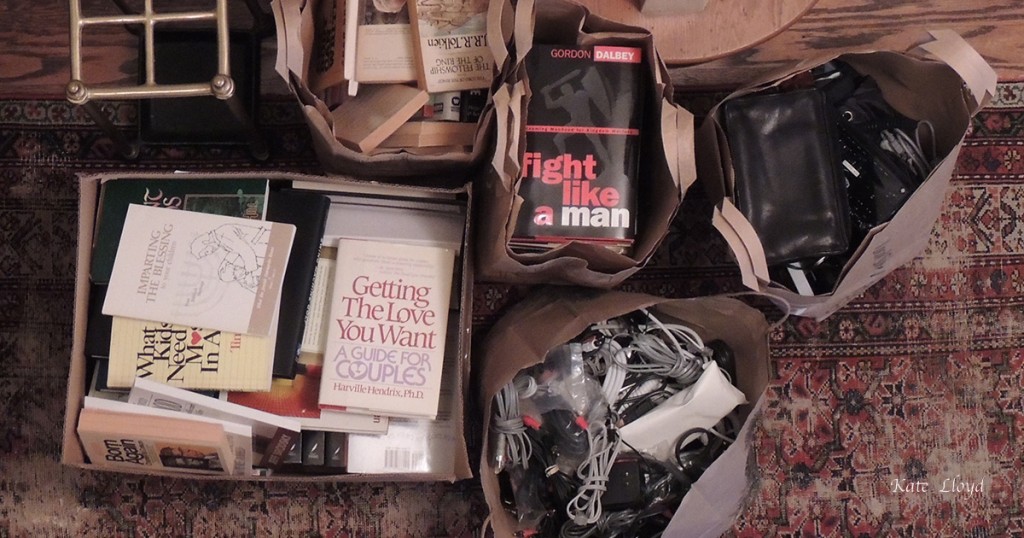What motivated my husband to finally clean out his home office?