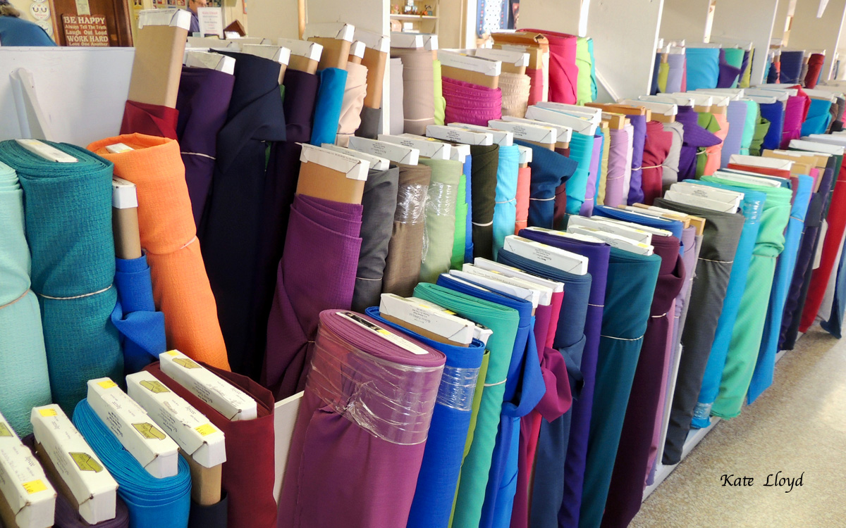 Checking out the Amish section at Zook’s Fabrics in Intercourse, PA. Love that store!