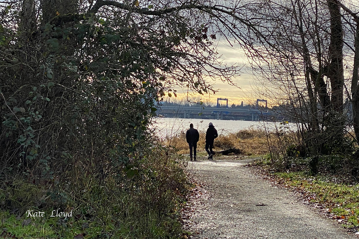 A late morning walk in the Nature preserve with my son and husband.