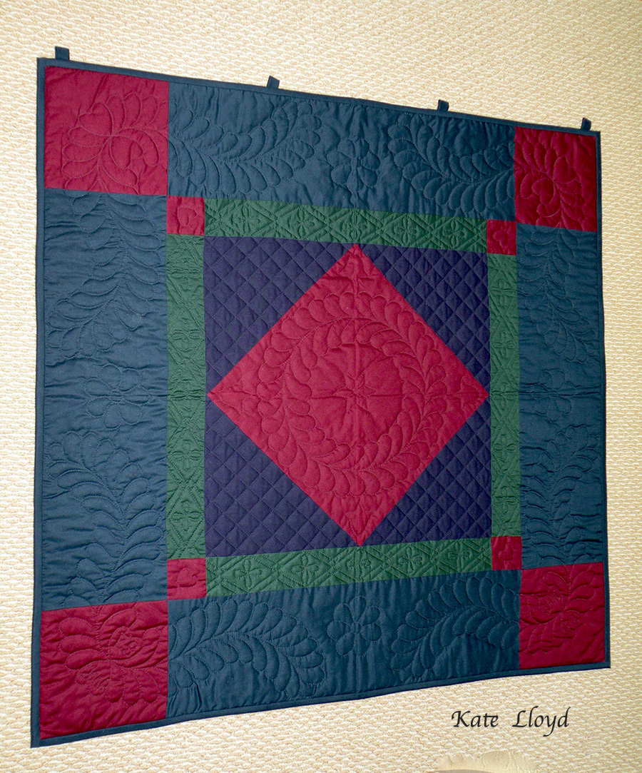 Outstanding quilt by Old Order Amish quilter Emma Stoltzfus of Lancaster County, PA. 